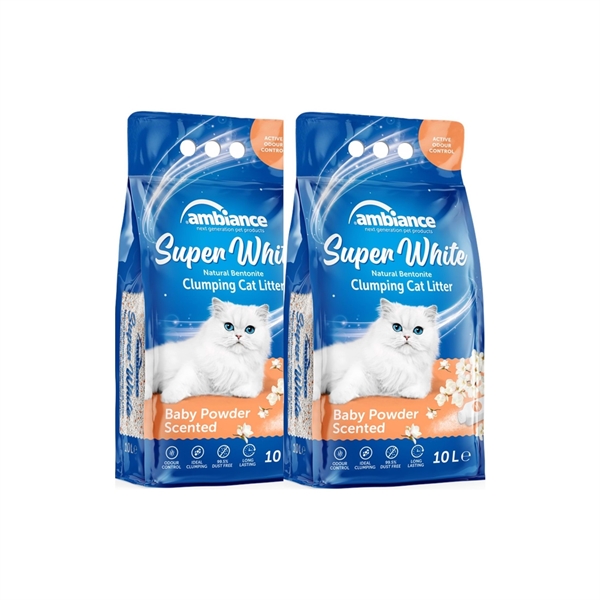 Resim Ambiance Kedi Kumu Pudralı 10 Lt x 2 ADET