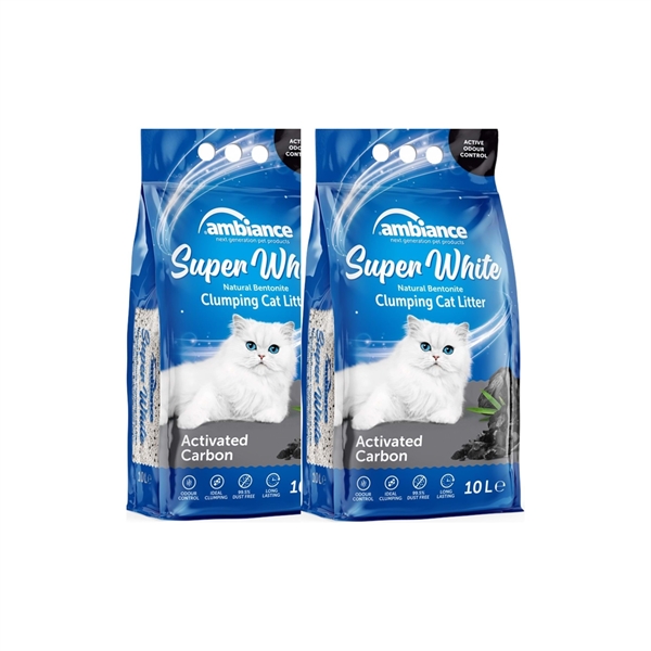 Resim Ambiance Kedi Kumu Activated Carbon 10 Lt x 2 Adet