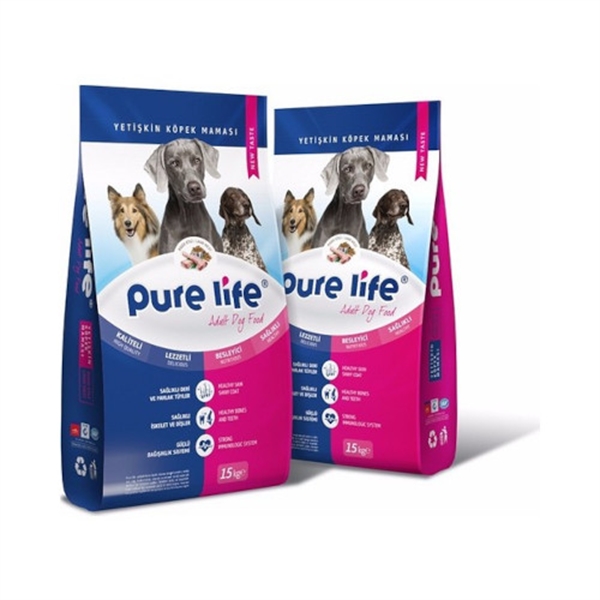 Resim Pure Life Kuzu Etli Pirinçli Yetişkin Köpek Maması 15 Kg